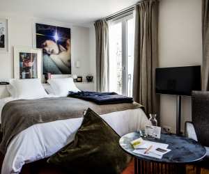 A hotel room at Le Pigalle in Paris