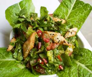 Fattoush salad at Orjowan Restaurant