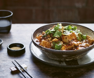 Tim Anderson’s mapo ramen sichuan-spiced tofu noodles; photography by Nassima Rothacker