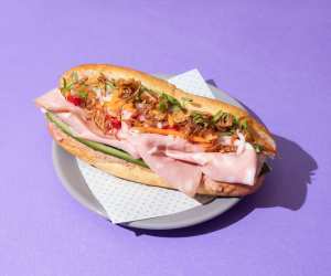 Snackbar's Mortadella Banh Mi. Photograph: Anton Rodriguez