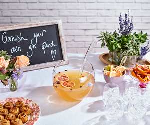 Pre-dinner Gordon’s Floral Rhubarb Fizz