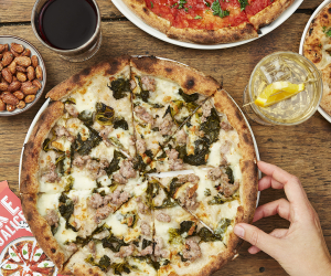 A selection of the sourdough pizzas on offer at Radio Alice