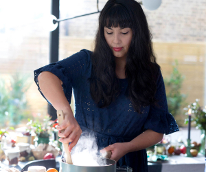 Melissa Hemsley's Christmas Tips: The chef in the kitchen cooking