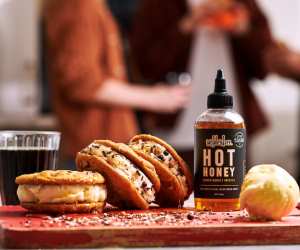 Wilderbee hot honey ice cream sando