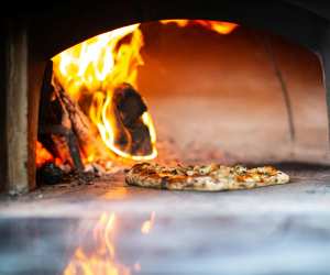 Wood-fired pizza