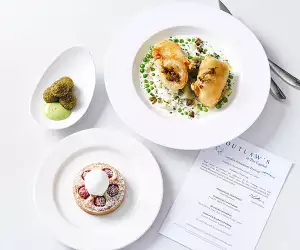 Outlaw's menu for the London Restaurant Festival