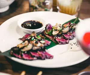Sirloin tataki at Bo Drake