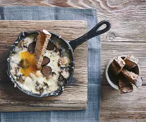 Dan Doherty's duck egg en cocotte