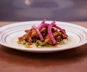 A taco from Del74 in Clapton