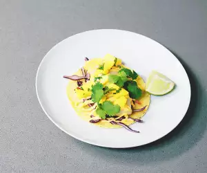 Nud Dudhia's Baja fish taco with Wild Alaska Pollock