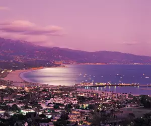 View over the bay of Santa Barbara