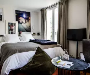 A hotel room at Le Pigalle in Paris