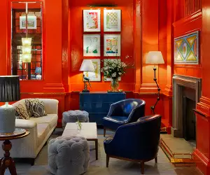 The Coral Room, The Bloomsbury Hotel; photograph by Simon Brown