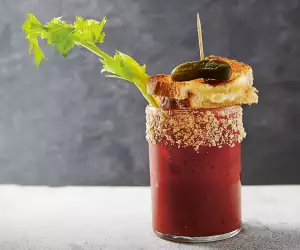 Make Florence Cherruault's Very Dirty Bloody Mary cocktail; photography by Clare Lewington