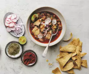 Make Gonzalo Guzmán’s pozole rojo; photography by Eva Kolenko
