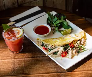 Viet omelette at Pho