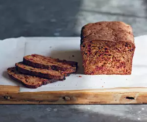 Different types of bread: Rye beet loaf from The Natural Baker