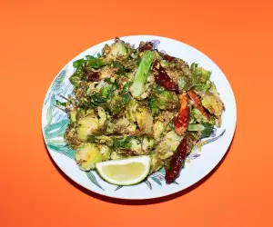 Typhoon shelter brussels sprouts; photography by Lucy Sparks