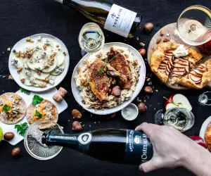 Loire Valley Wine festive meal in a box