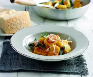 Pumpkin gnocchi with sage