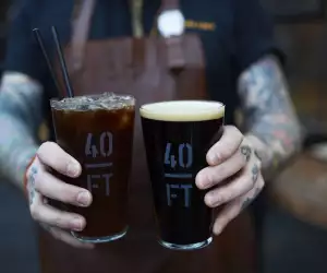 Beers at 40FT Brewery in Dalston, London