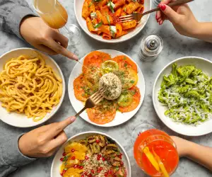 Dishes at Emilia's Crafted Pasta