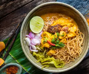 Khao soi in Thailand