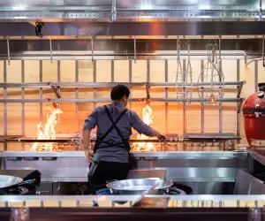 The kitchen at Arros QD