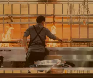 The kitchen at Arros QD