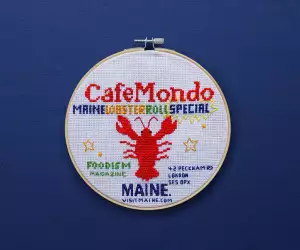 Maine lobster roll at Cafe Mondo