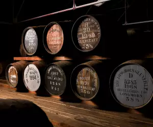 Whisky casks at Gordon & MacPhail