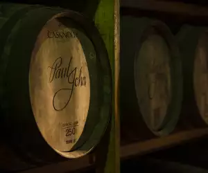 Cask in Paul John's warehouse